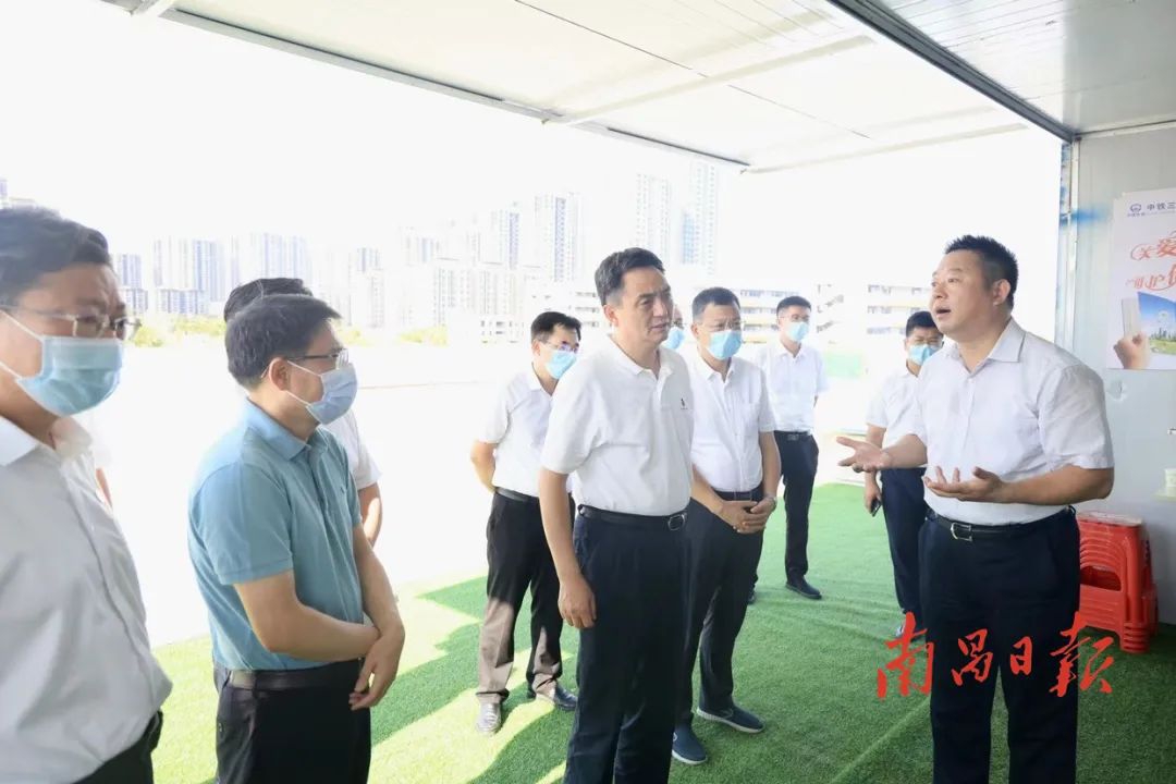   李红军调研督导沉点项目建设推动情况